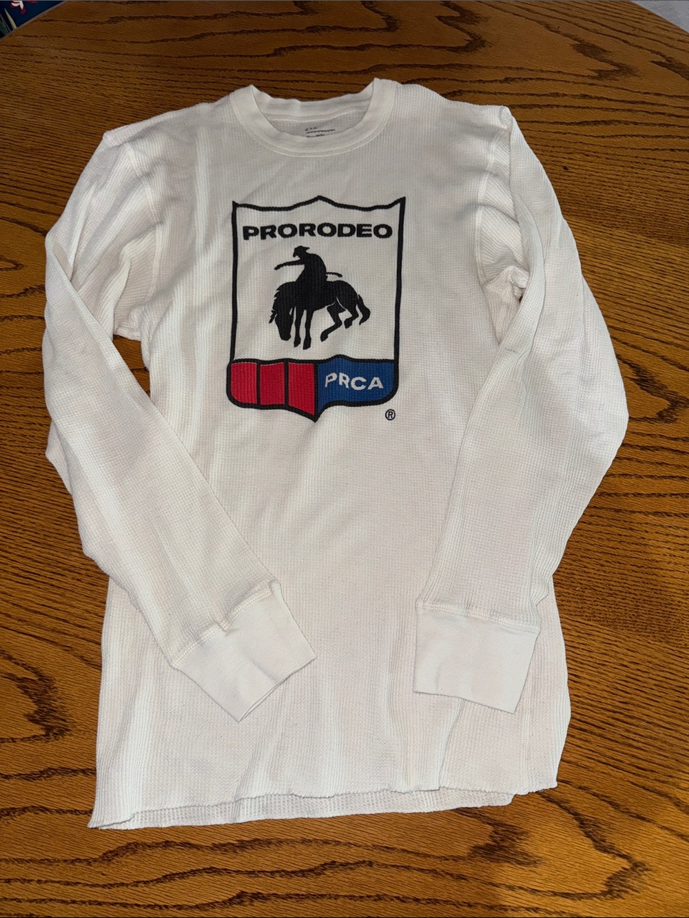White Long Sleeve Thermal Tee